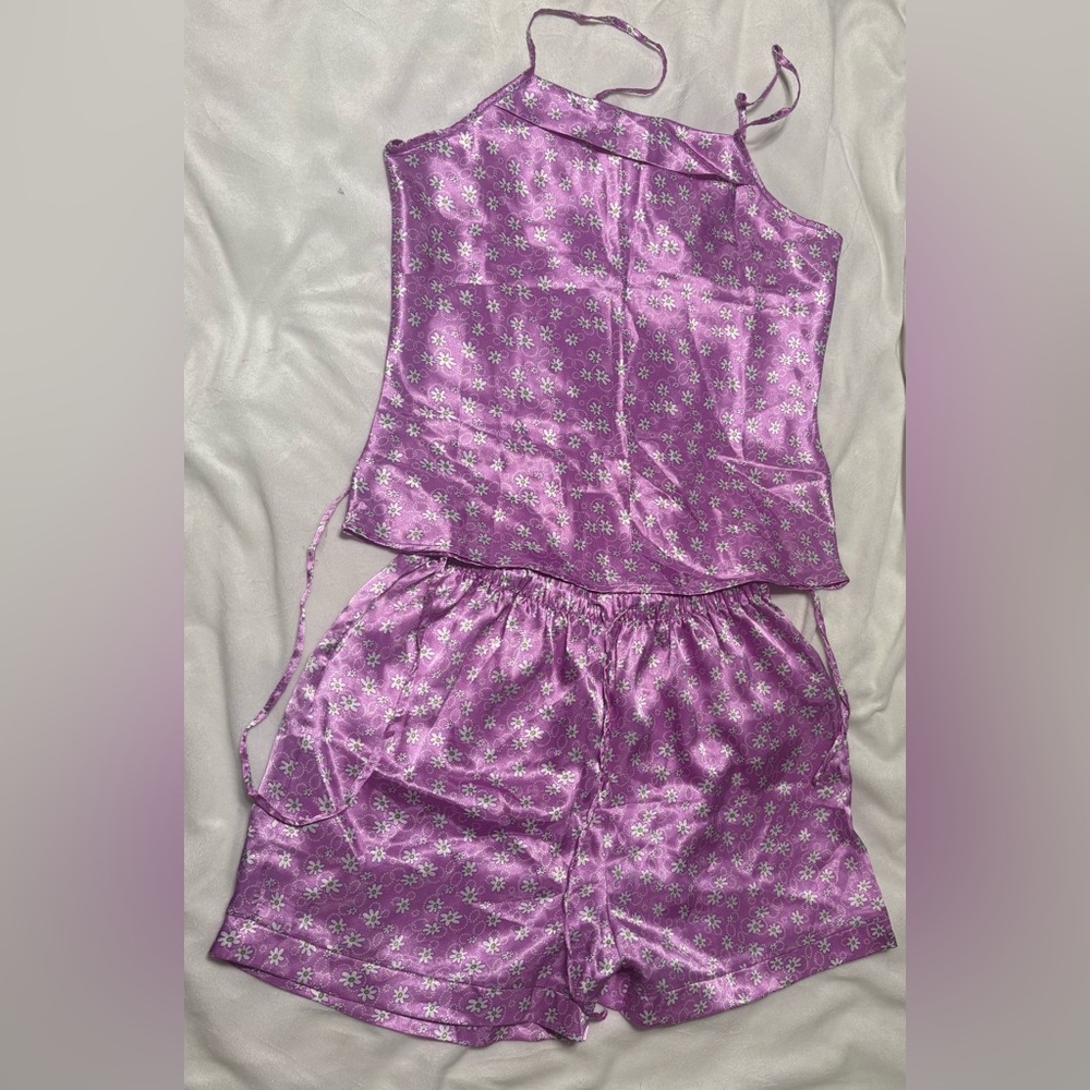 Floral Cami and Short Sleep Set - Pink